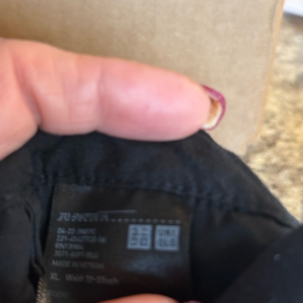 Uniqlo Black Linen Skirt Size Extra Large - Picture 7 of 9